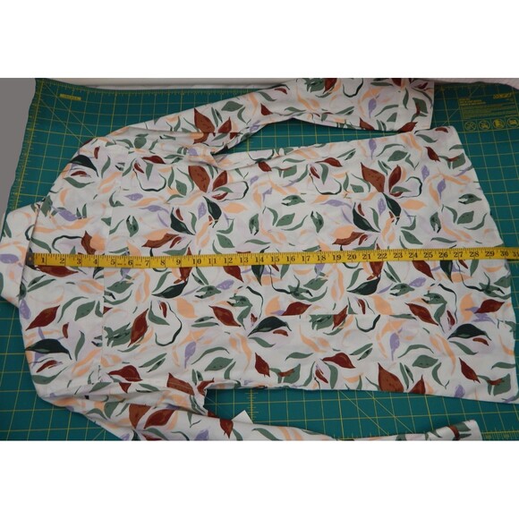 Bar 111 Men' SMALL Long Sleeve Shirt Untucked Fit Slim Fit Stretch Autumn Leaves - Picture 7 of 12